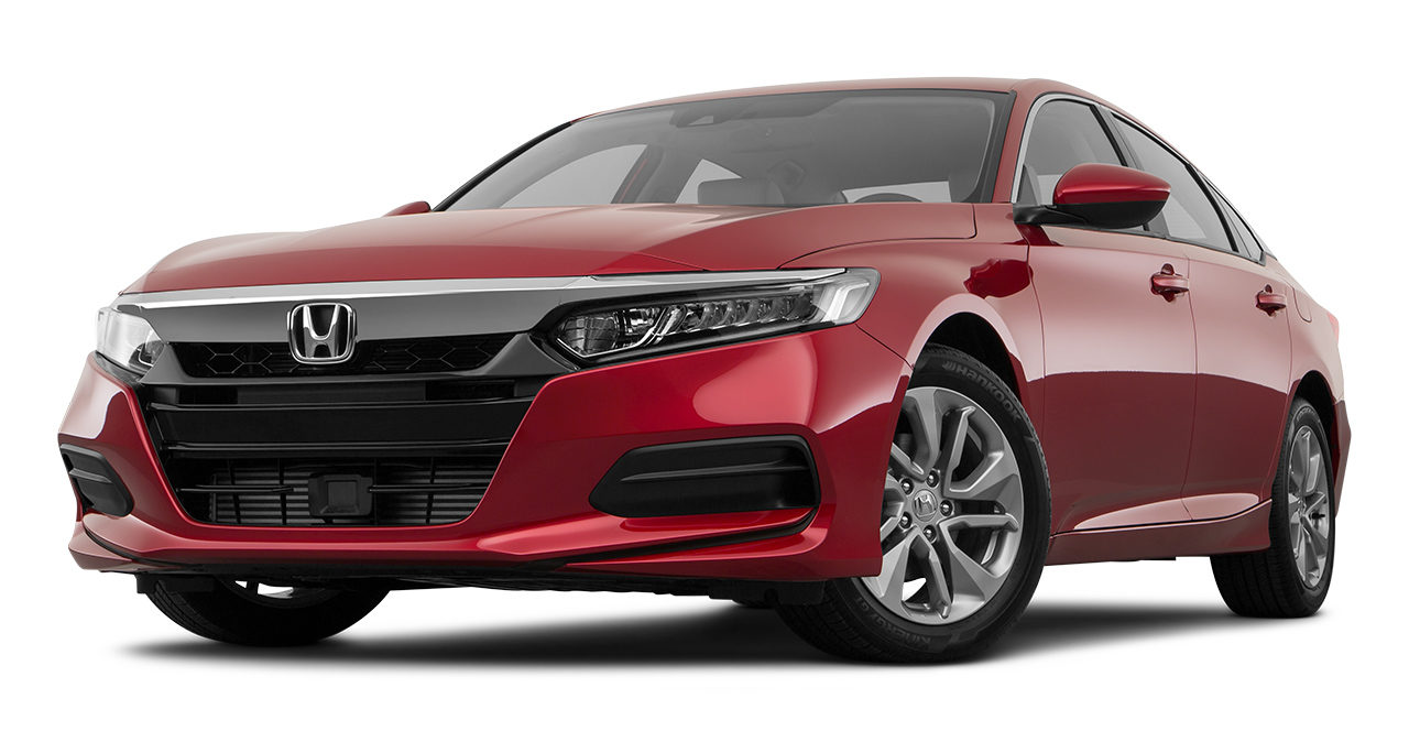 2018 Honda Accord LX Front Drivers Side Angle in Red