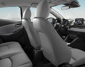 2020 Yaris LE interior